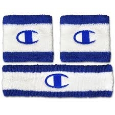 Knitted Unisex Stretchy Sports Gym Wrist Sweatbands Headband Stripes