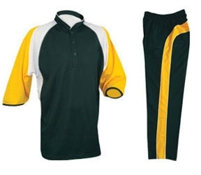 Custom Team Sports Uniform Cricket Dress Half Sleeve Shirt Trouser Set Men Adult