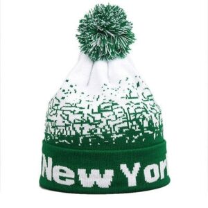 Pom Pom Hat Designed Beanie Double Knitted Winter Warm Unisex