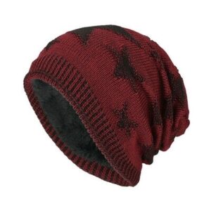 Warm Winter Hat Beanie Cap Knitted Work Hat Outdoor Thermal Warm Hat