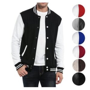 Logo Personalized Embroidered Varsity Jacket Baseball College Unisex Jacket