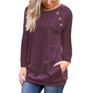 Wholesale Women Fashion Casual Knit Sweater O Deep Neck Pullover Jumper Casual Tops