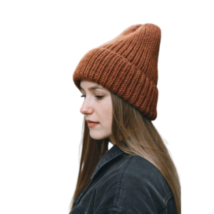 Women Modern Ladies Beanie Hat Warm Winter Knitted Brown Fashion Ski Hats