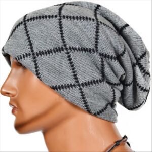 Winter Beanie Unisex Knitted Warm Fleece Lining Cable Knit