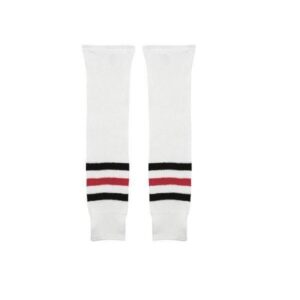 Ice Hockey Socks - Leg Warmers White/Red All Sizes